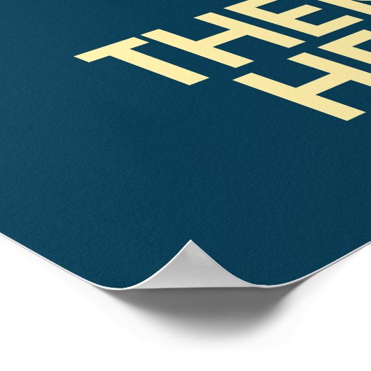 Es wird Hell Toupee geben - Anti-Trump-Propaganda Poster (Ecke)