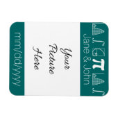 Es wird im Aquamarinen Rett-the-Date-Magnet hinzug Magnet (Horizontal)