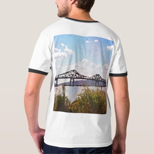 Es wird immer die Tappan Zee für mich Ringer T-Shirt (Schwarz voll)