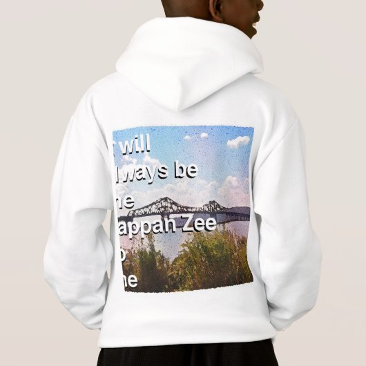 Es wird immer die Tappan Zee für mich sein Hoodie (Rückseite)