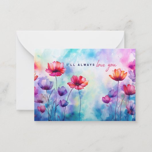 Es wird immer Liebe Sie Postkarte (Vorderseite)