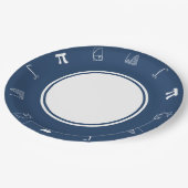 Es wird in einer Navy Paper Plate hinzugefügt Pappteller (Schrägansicht)