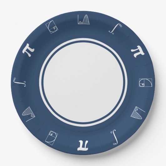 Es wird in einer Navy Paper Plate hinzugefügt Pappteller (Vorderseite)