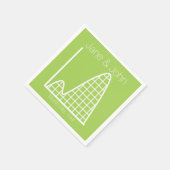 Es wird in Peridot Napkins hinzugefügt Serviette (Ecke)