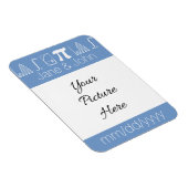 Es wird in Periwinkle Rett-the-Date-Magnet hinzuge Magnet (Rechte Seite)