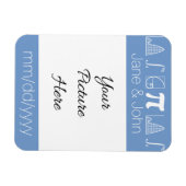 Es wird in Periwinkle Rett-the-Date-Magnet hinzuge Magnet (Horizontal)