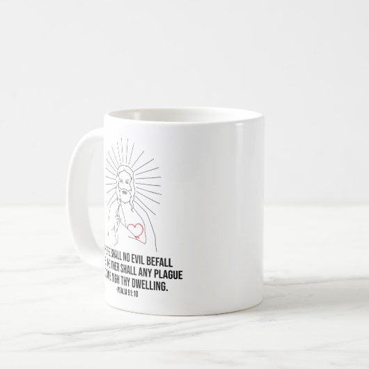 Es wird kein Übel auf den Christlichen treffen Kaffeetasse (Vorderseite Links)