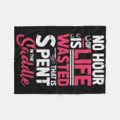 Es wird keine Stunde des Lebens verschwendet, die  Fleecedecke (Vorderseite (Horizontal))