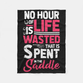 Es wird keine Stunde des Lebens verschwendet, die  Fleecedecke