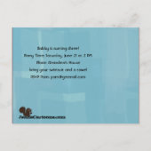 Es wird Kuchen geben! Funny Party Einladung (Rückseite)