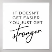 Es wird nicht einfacher, dass du nur noch stärker  poster (Vorne)