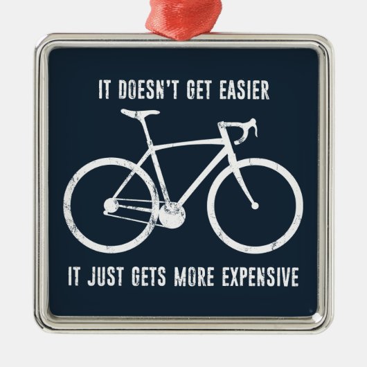 Es wird nicht einfacher, es wird einfach teurer ornament aus metall (Vorne)