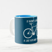 Es wird nicht einfacher, es wird einfach teurer zweifarbige tasse (Vorderseite Links)