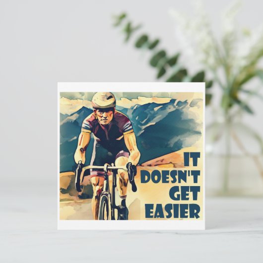 Es wird nicht einfacher Fahrrad zu fahren (Stehend Vorderseite)
