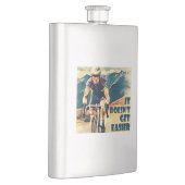 Es wird nicht einfacher Fahrrad zu fahren Flachmann (Rechts)