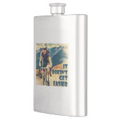 Es wird nicht einfacher Fahrrad zu fahren Flachmann (Links)