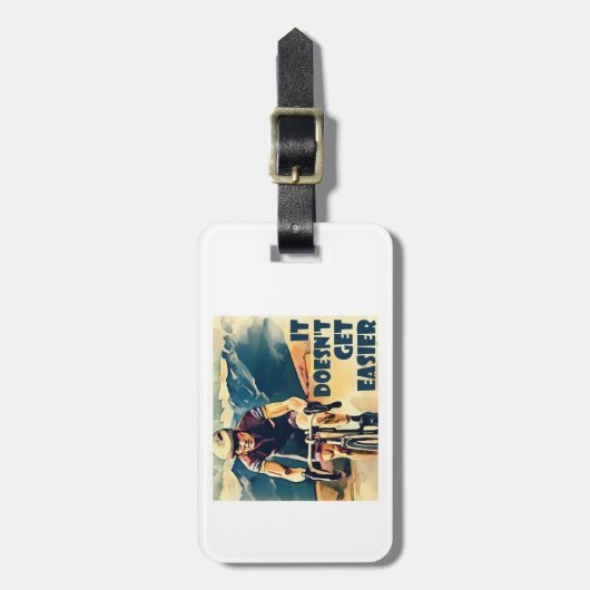 Es wird nicht einfacher Fahrrad zu fahren Gepäckanhänger (Vorderseite vertikal)