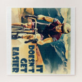 Es wird nicht einfacher Fahrrad zu fahren Puzzle (Horizontal)