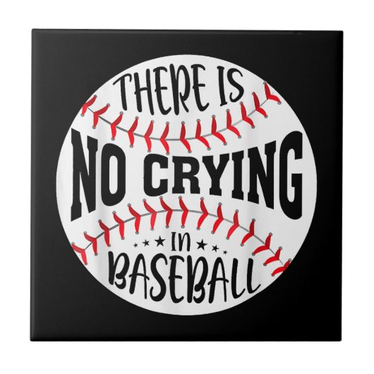 Es Wird Nicht Geweint Beim Baseball Fliese (Vorderseite)
