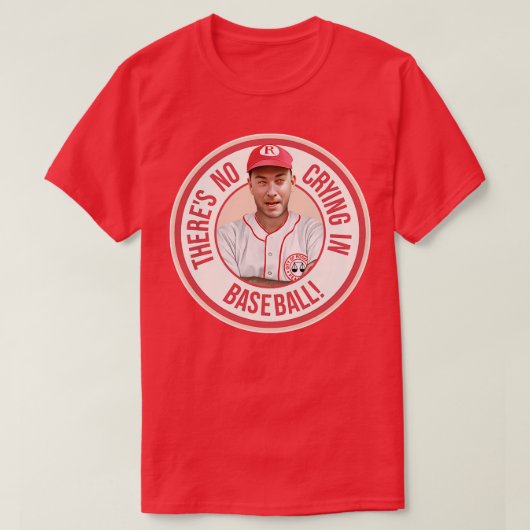 Es Wird Nicht Geweint Im Baseball T-Shirt (Design vorne)