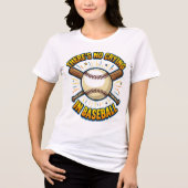 Es Wird Nicht Geweint Im Baseball-Zitat Tri-Blend Shirt (Vorderseite)