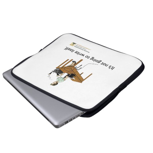 Es wird nicht sich Laptophülse schreiben Laptopschutzhülle (Vorne Knopf)