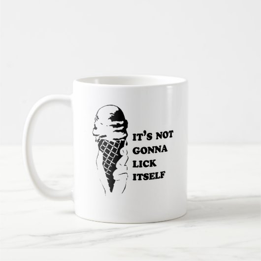 Es wird nicht sich lecken kaffeetasse (Links)