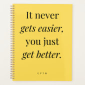 Es wird nie einfacher, einfach besser zu werden planer (Vorderseite)