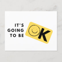 ES WIRD OK SEIN motivierend Postkarte