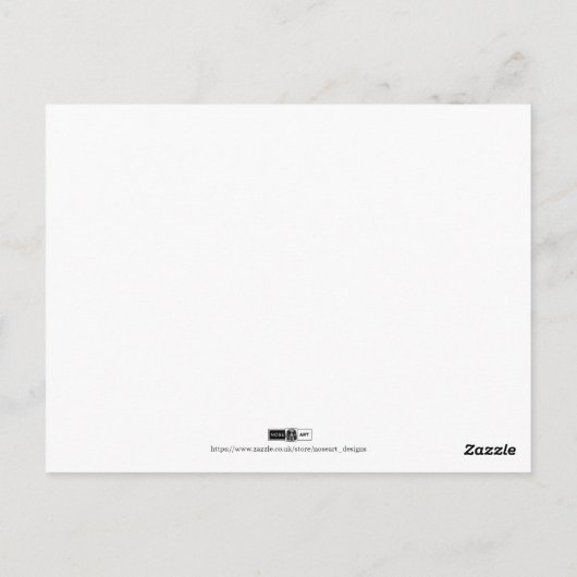 ES WIRD OK SEIN motivierend Postkarte (Rückseite)