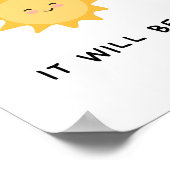 ES WIRD OK Tägliches Affirmations Poster sein (Ecke)