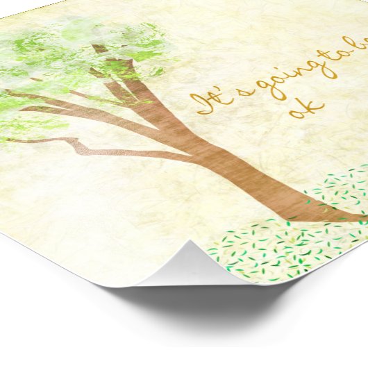 Es wird okay sein fotodruck (Ecke)