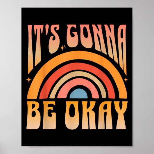 Es wird okay sein Positive Inspiration Poster (Vorne)