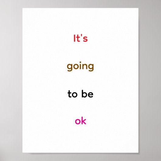 Es wird okay sein poster (Vorne)