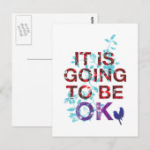 Es wird okay sein postkarte (Vorne/Hinten)