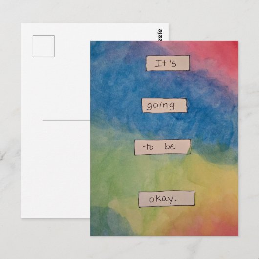 Es wird schon okay sein. postkarte (Vorne/Hinten)