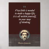 Es wird sehr wenig gebraucht, um ein glückliches L Poster (Vorne)