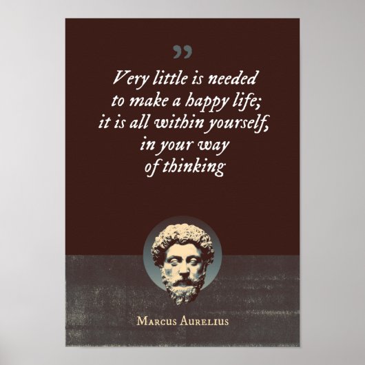 Es wird sehr wenig gebraucht, um ein glückliches L Poster (Vorne)