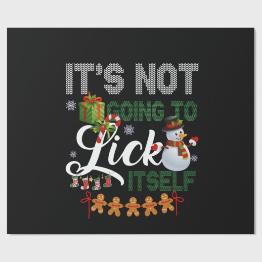 Es wird sich keinen Schneemann aussuchen Geschenkpapier (Flach)
