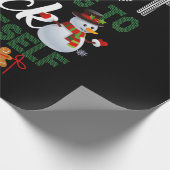 Es wird sich keinen Schneemann aussuchen Geschenkpapier (Ecke)