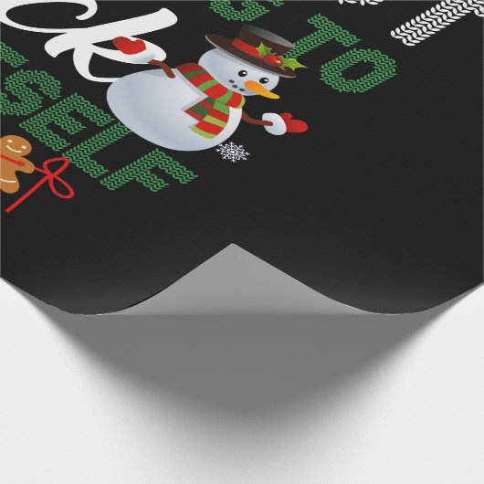 Es wird sich keinen Schneemann aussuchen Geschenkpapier (Ecke)