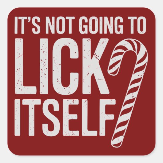 Es wird sich nicht offensiv sarkastisch verlaufen quadratischer aufkleber (Vorderseite)