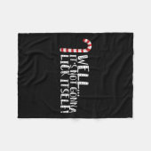 Es wird sich nicht selber klopfen - Weihnachten sc Fleecedecke (Vorderseite (Horizontal))