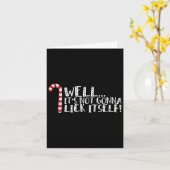 Es wird sich nicht selber klopfen - Weihnachten sc Karte (Gelbe Blume)