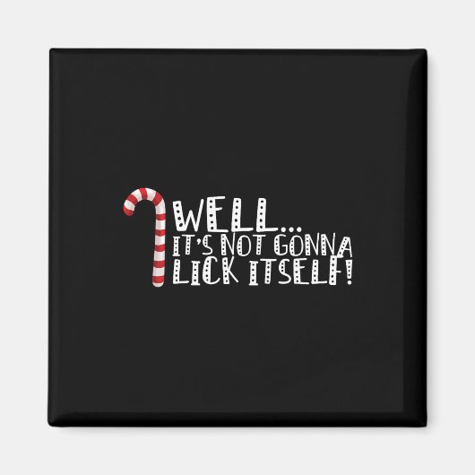 Es wird sich nicht selber klopfen - Weihnachten sc Magnet (Vorne)