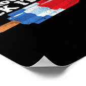 Es wird sich nicht selbst lecken Lustiger Popsicle Poster (Ecke)