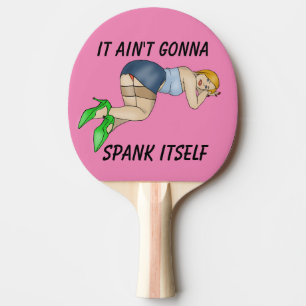 ES WIRD SICH NICHT SELBST SPANKEN, PONG PADDLES ZU TISCHTENNIS SCHLÄGER