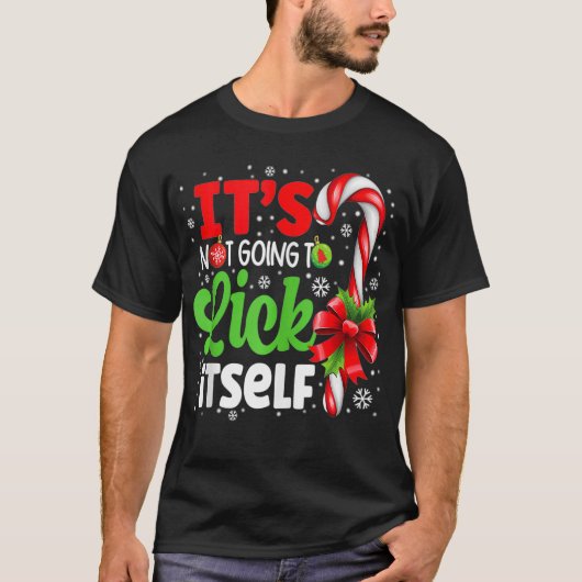 Es wird sich nicht selbst Weihnachtscreme Candy Ca T-Shirt (Vorderseite)