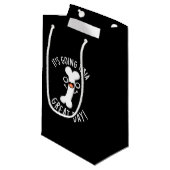 Es wird Tibia Great Day Funny Bone Pun Dark BG Kleine Geschenktüte (Vorderseite Schrägansicht)
