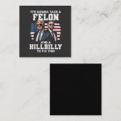 Es wird Trump Vance mit Felon und Hügel einnehmen Mitteilungskarte (Vorne/Hinten)